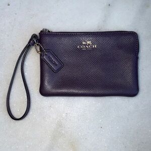 Coach Corner Zip Wristlet